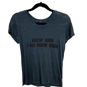 BRANDY MELVILLE 💙 JOHN GALT Black BAKING SODA T-shirt Top